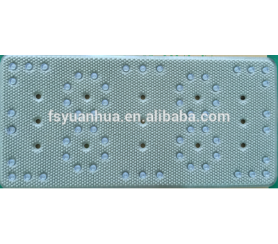 PVC foam bath tub mat,pvc solid color and printing bathroom mat two layer bathtub mat