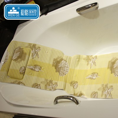 Wholesale shower with suction cups anti slip bathroom mat